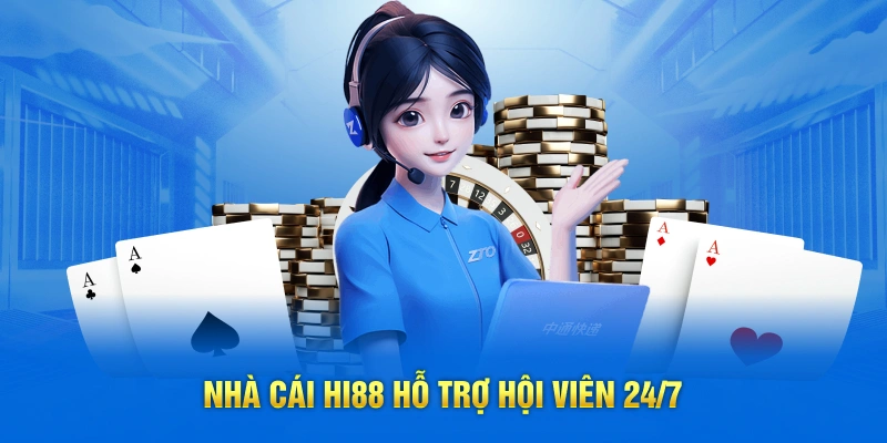 Nhà cái Hi88 hỗ trợ hội viên 24/7